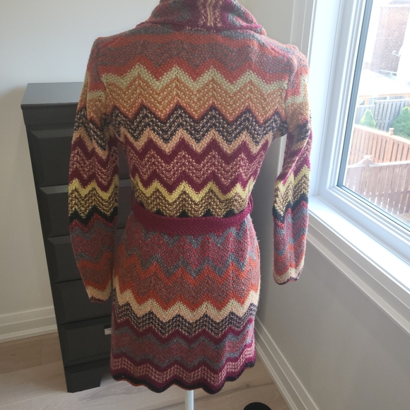 Lucky Brand chevron wool cardigan - Picture 2 of 2